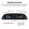 G3 / B3 Head Up Display OBD2 GPS Smart Car HUD digitális sebességmérő Biztonsági riasztó RPM Vízhőmérséklet fordulatszámmérő óra