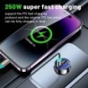 250W LED autós töltő 5 portos gyorstöltés PD QC3.0 USB C autós telefon töltő Type C adapter autóban iphone készülékhez Samsung H