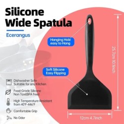 Szilikon spatula palacsinta lapát omlett lapátlapát tojáshoz halpalacsinta tapadásmentes széles puha pizzalapát konyhai kaparó