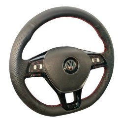 Autó kormánykerék zsinór burkolat fekete műbőr Volkswagen VW Golf 7 Mk7 Touran Up új Polo Jetta Passat B8 Tiguan