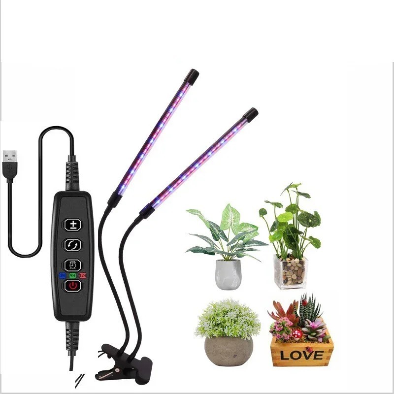 USB LED Grow Light időzített teljes spektrum növényekhez Sátor üvegházhatású hidroponikus termesztő rendszer Beltéri termesztő s