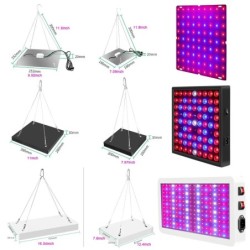 81-312LED Grow Plant Lights 25W-80W teljes spektrumú üvegházi termesztő lámpa beltéri növényekhez vega hidroponikus fitolámpa US