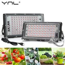 Teljes spektrumú LED Grow Light fitolámpa AC 220V 50W 100W 150W EU csatlakozóval üvegházhatású hidroponikus növények növekedéséh