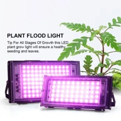 Teljes spektrumú LED Grow Light fitolámpa AC 220V 50W 100W 150W EU csatlakozóval üvegházhatású hidroponikus növények növekedéséh