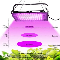 Teljes spektrumú LED Grow Light fitolámpa AC 220V 50W 100W 150W EU csatlakozóval üvegházhatású hidroponikus növények növekedéséh