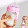 Új 0-36 hónapos baba nano-szilikon flakon 240ml 150ml fogantyúval Anyatejszerű kialakítás Lágy tejhúzás