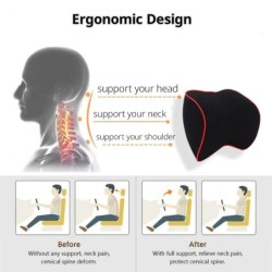 1db autós nyaktámasz fejtámla kiegészítők párna automatikus ülés fejtámasz nyakvédő gépkocsi ülés nyaktámasz memória pamut