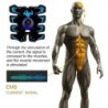 USB újratölthető EMS izomstimulátor ABS kar 3 az 1-ben edzőpárna vezeték nélküli Smart Fitness Hasi edzés Elektromos Body Slim