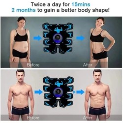 USB újratölthető EMS izomstimulátor ABS kar 3 az 1-ben edzőpárna vezeték nélküli Smart Fitness Hasi edzés Elektromos Body Slim