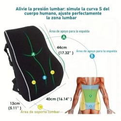 1db memóriahabos csúszásmentes autósülés párna irodai és játékszékekhez - Támogatja a deréktájt és a derékt - puha és kényelmes