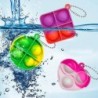 30 DB Pop Fidget Toys Mini Pop Kulcstartók Tipegő Játékok Fidgets Csomag Érzékszervi játékok Tömeges csomagok Csökkentik a nyomá