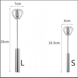 Félautomata habverő tojáshabverő rozsdamentes acél kézi kézi mixer önforgó krémes edények konyhai mixer tojásos eszközök
