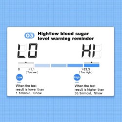 Cofoe Yice vércukorszint-mérő Tesztcsíkok lándzsák Glükométer Vércukorszint-mérő Cukorbetegség-mérő egészségi állapot Készülék G