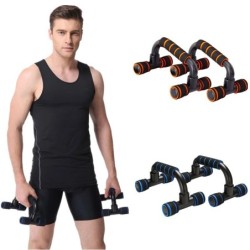 Csúszásmentes Push Up állvány Otthoni Fitnesz Power Rack Edzőterem Fogantyúk Pushup rudak Gyakorló kar Mellkasizom edzés Testépí