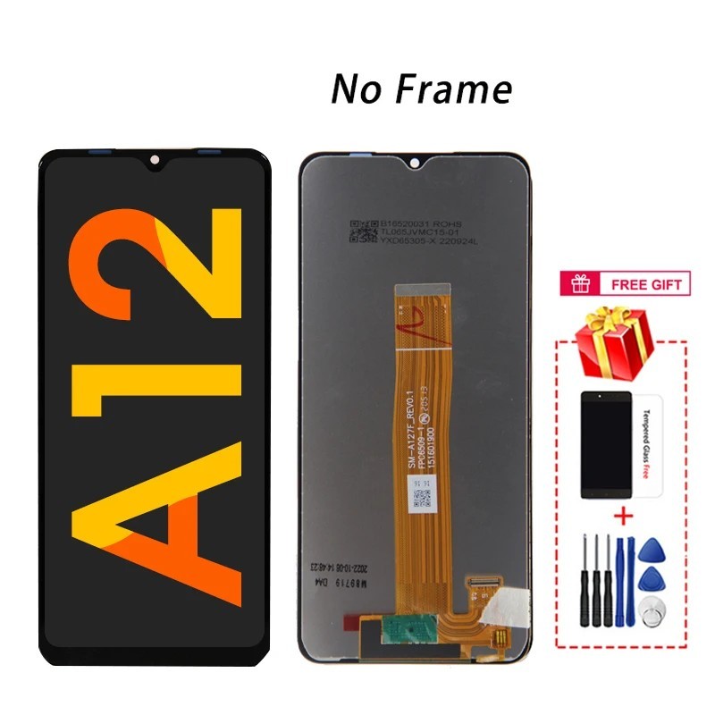 6.5" A12 Display For Samsung Galaxy A12 A125F A127F LCD Display Touch Screen Digitizer For Samsung A12 Screen Replacement