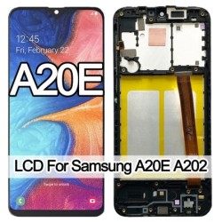 5,8 hüvelykes Incell LCD Samsung Galaxy A20e A202 A202F A202DS LCD kijelző Érintőképernyő digitalizáló egység A20e LCD csere