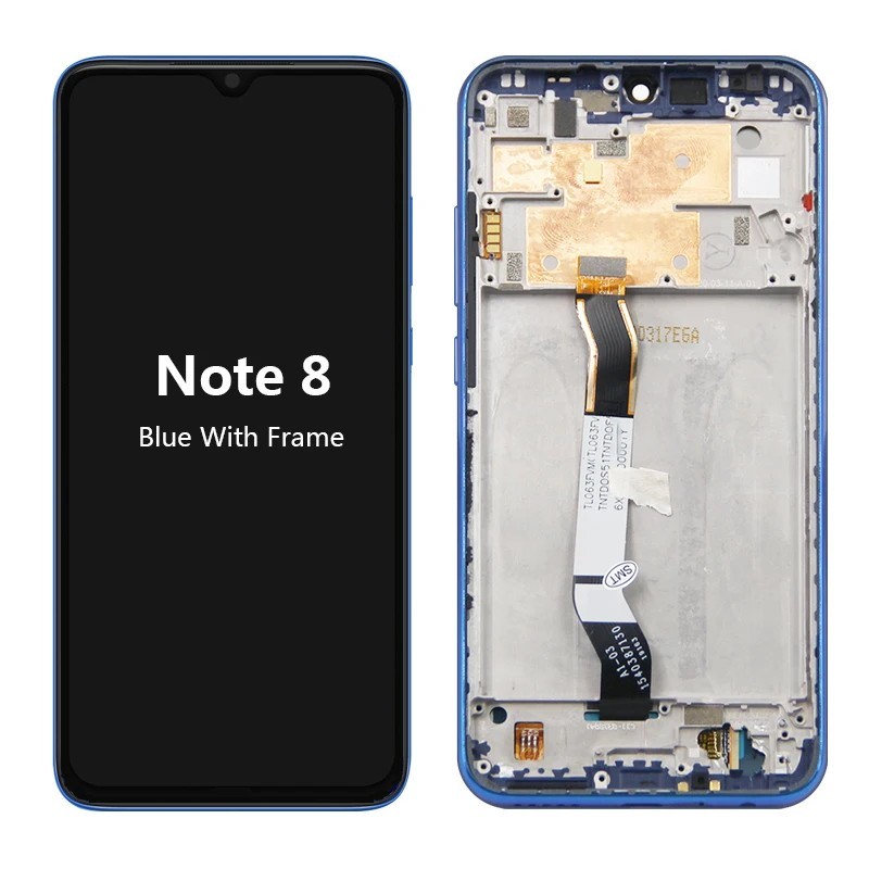 Xiaomi Redmi Note 8 kijelzős LCD érintőképernyőhöz Redmi Note 8 lcd M1908C3JH digitalizáló összeszerelés csere