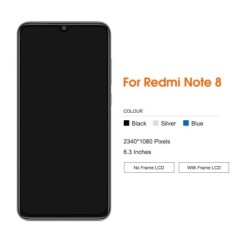 Xiaomi Redmi Note 8 kijelzős LCD érintőképernyőhöz Redmi Note 8 lcd M1908C3JH digitalizáló összeszerelés csere