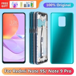 Kijelző Xiaomi Redmi Note 9S M2003J6A1G LCD kijelző digitális érintőképernyő kerettel Redmi Note 9 Pro cseréjéhez