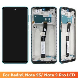 Kijelző Xiaomi Redmi Note 9S M2003J6A1G LCD kijelző digitális érintőképernyő kerettel Redmi Note 9 Pro cseréjéhez