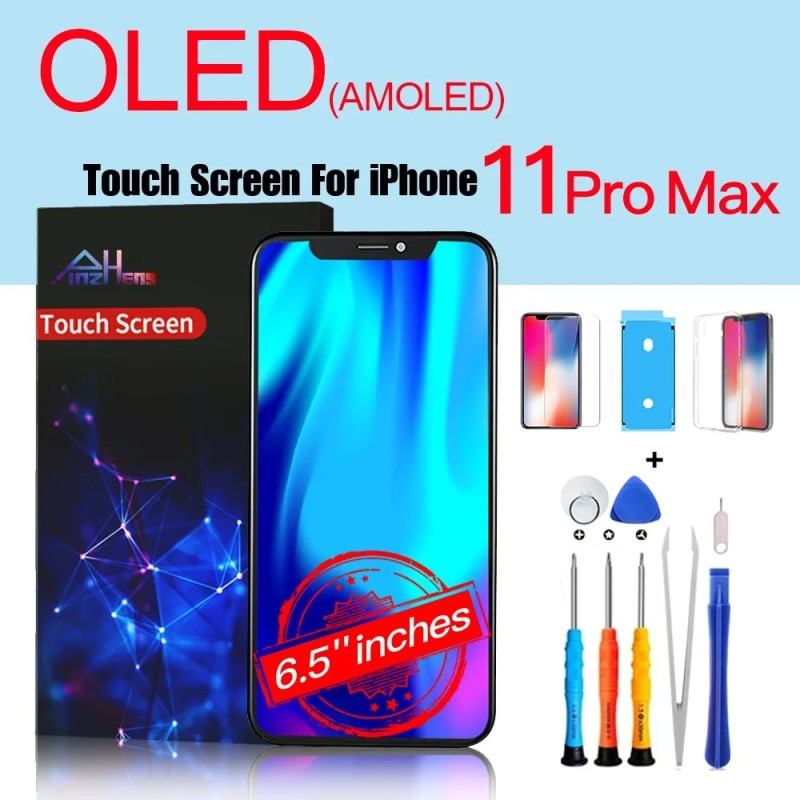 Kiváló minőségű képernyő AMOLED INCELL LCD OLED OEM iPhone 11 12 13 Mini Pro Max XS XR MAX kijelző csere szerszámmal