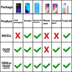 Kiváló minőségű képernyő AMOLED INCELL LCD OLED OEM iPhone 11 12 13 Mini Pro Max XS XR MAX kijelző csere szerszámmal