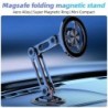 McGiLLon Magsafe 720 forgó fém mágneses autós telefontartó összecsukható telefonállvány légtelenítő mágneses rögzítésű GPS támog