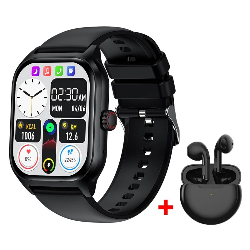 LEMFO LT10 Smart Watch 2024 Android Gift Bluetooth Call Smartwatch 2024 Touch Dial Music Fitness Tracker sportórák