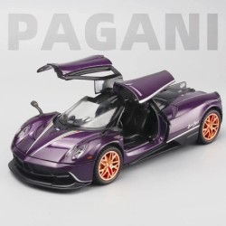 1:32 Játékautók Lambo Pagani Huayra fém modellautó fénnyel és hanggal, visszahúzható játékautó 3 év feletti fiúknak