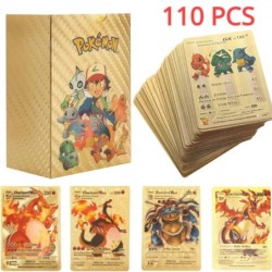 11-110 db Pokémon Angol Német Spanyol Francia Játékkártyák Charizard Vmax Gx Ritka Pikachu Battle Trainer Gyűjtemény Kártyajáték