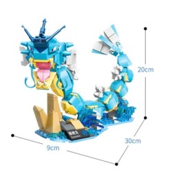 Igazi Pokémon karakteres sztár álomsorozat Blastoise Charizard Venusaur Gyarados Mewtwo puzzle build építőkocka modell babajáték