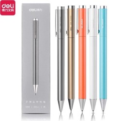 Xiaomi Deli fém zselés toll Rollerball Caneta ручка golyóstoll, 0,5 mm-es aláíró toll irodai diákoknak, üzleti papír kellékek