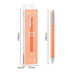 Xiaomi Deli fém zselés toll Rollerball Caneta ручка golyóstoll, 0,5 mm-es aláíró toll irodai diákoknak, üzleti papír kellékek