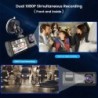 3 Camera Dash Cam W/ IR Night Vision Loop Recording & 2" IPS Screen 1080P  ， DVR recorder, video recorder, Vehicle DVR