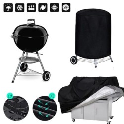 5 méretű BBQ Grill Grill Takaró Porálló Vízálló Weber Heavy Duty Charbroil Grill Takaró Kültéri Eső Védő Barbecue Takaró