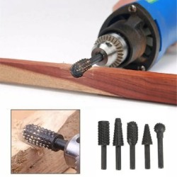 1/4'' 5PCS Drill Bit Set Cutting Tools for Woodworking Knife Wood Carving Tool Carpentry Wood Cutting Tools WorkDrill Bit Set