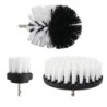 3Pcs/Set Electric Scrubber Brush Drill Brush Kit Plastic Round Cleaning Brush For Carpet Glass Car Tires Nylon Brushes 2/3.5/4''