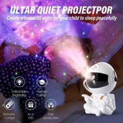 Űrhajós Galaxy projektor Éjszakai fény Csillagos égbolt csillag USB Led Hálószobadekoráció Éjszakai lámpa Távirányító Gyermek sz