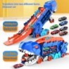 Új termék összecsukható dinoszaurusz Transporter Car Toys versenyképes játék tekercs fröccsöntött autók fogyasztására és tárolás