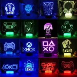 3D LED játékbeállítás RGB lámpa USB tápellátású játékterem gyereklámpa hálószoba éjszakai lámpák LED asztali lámpa beltéri világ