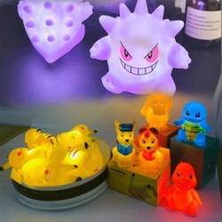 Pokémon figurák Éjjeli fény gengar Modell Éjjeli lámpa Démon baba Halloween játék ajándék gyerekeknek Kreatív kollekció Izzó ját