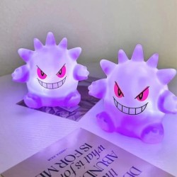 Pokémon figurák Éjjeli fény gengar Modell Éjjeli lámpa Démon baba Halloween játék ajándék gyerekeknek Kreatív kollekció Izzó ját