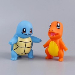 6db/szett Pokemon Anime figura játékok Pikachu PVC torta autó dekoráció díszek akciófigura gyerekeknek születésnapi karácsonyi a