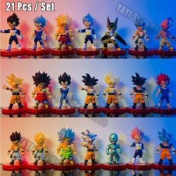 Dragon Ball Z Super Saiyan Son Goku Anime figura Son Gohan Vegeta Broly Piccolo Majin Buu készlet akciófigura modell ajándék ját