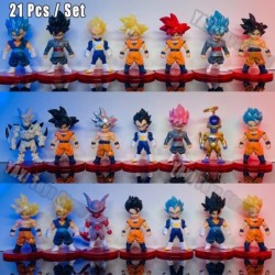 Dragon Ball Z Super Saiyan Son Goku Anime figura Son Gohan Vegeta Broly Piccolo Majin Buu készlet akciófigura modell ajándék ját