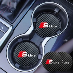 2db Bőr poháralátét Zajcsökkentő vízpohár párna Audi Sline A3 A1 A4 A6 B8 A5 B7 C7 A7 A8 B9 B6 C6 Q2 Q3 Q5 Q7 Q8 TT S3-hoz