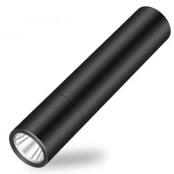 Mini hordozható LED zseblámpa USB újratölthető kis zseblámpa, beépített elem Fix fókuszú, nagyítható kemping kereső lámpa