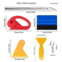 13db/készlet autófóliát csomagoló szerszámkészlet, vinil spatula vinil kaparó vágó jármű ablaküvegekhez, autótartozékok csomagol