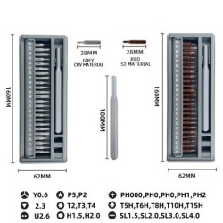 26 az 1-ben többfunkciós csavarhúzó készlet Hordozható többfunkciós szemüveg mobiltelefon-javító szerszám szétszerelő csavarhúzó
