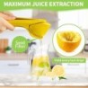 Max Juice Extraction citromos lime facsaró EasytoUse lapos citromfacsaró, beépített szűrővel, sárga